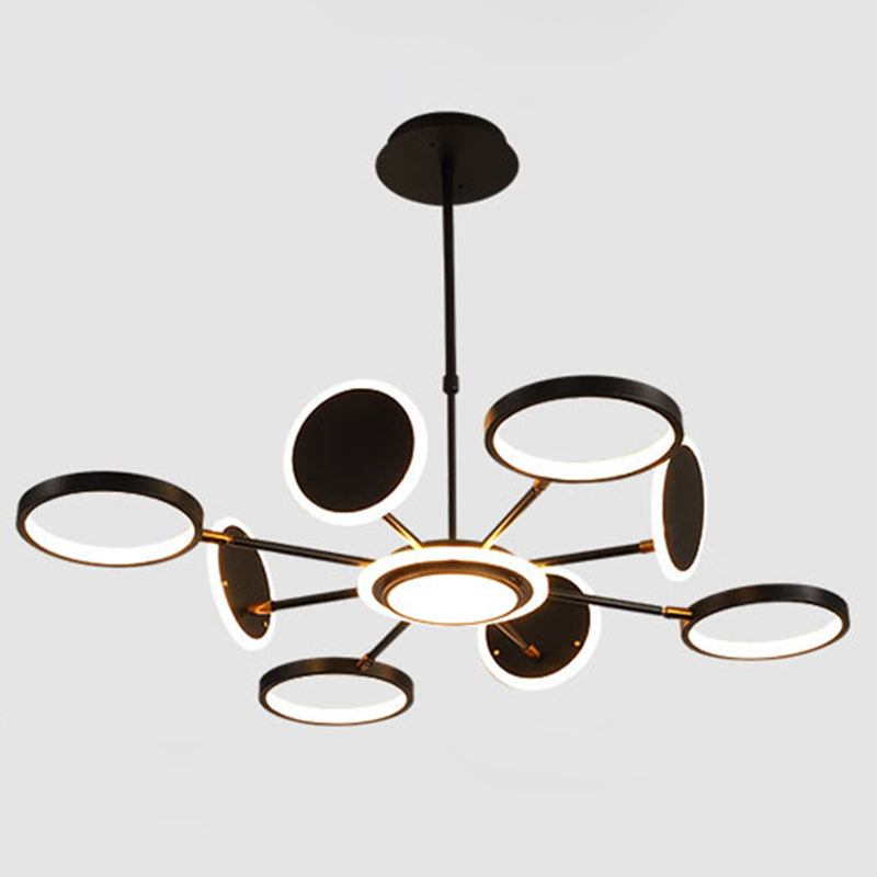 Kit di luce del cerchio di lampada a LEDELIE LED MODERNISTA con tonalità metallica