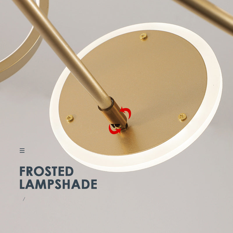 Kit di luce del cerchio di lampada a LEDELIE LED MODERNISTA con tonalità metallica