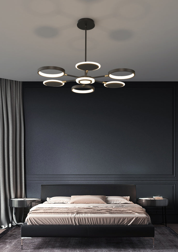 Kit di luce del cerchio di lampada a LEDELIE LED MODERNISTA con tonalità metallica