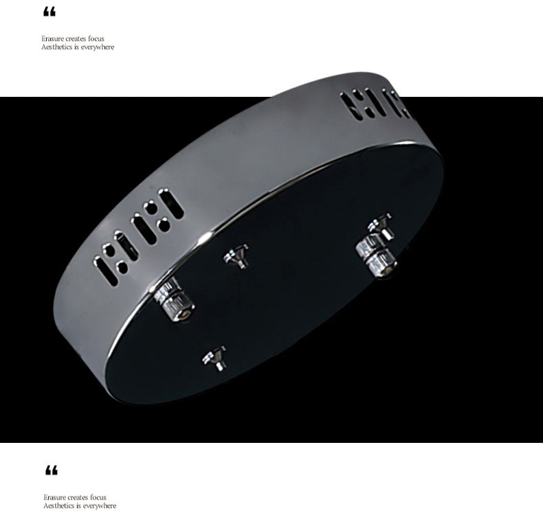 Accesorio de iluminación de araña circular blanca metal nórdico colgante de iluminación