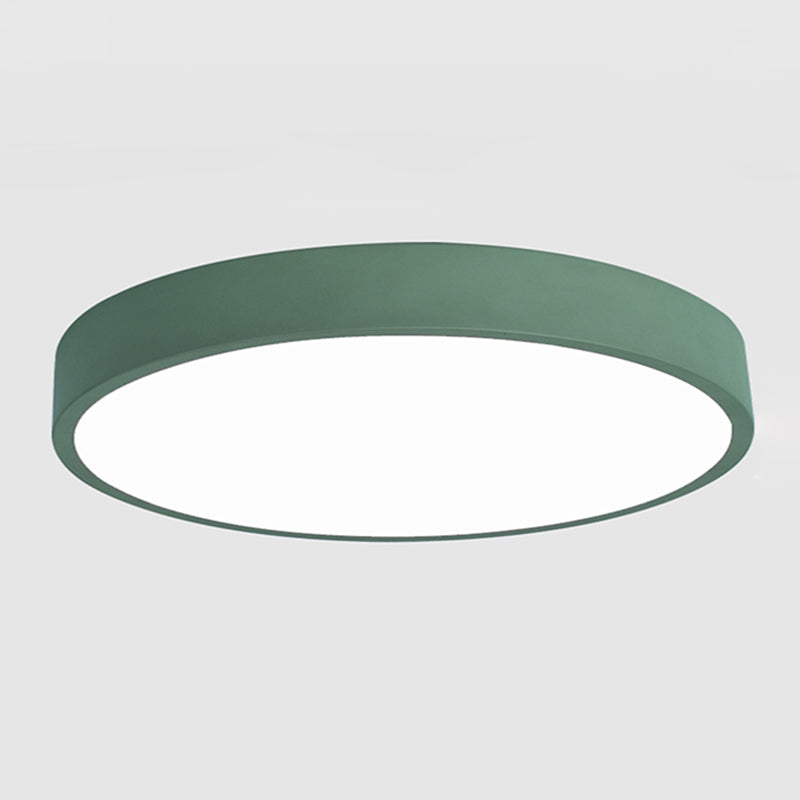 Round Flush Ceiling Light Fixture Modern Acrylic Single Light Flush Light