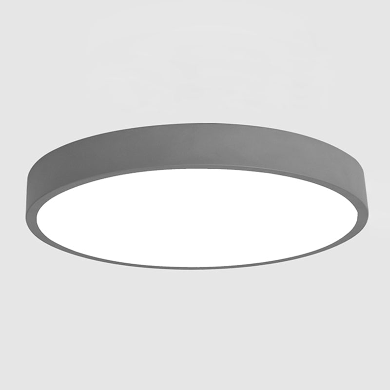 Round Flush Ceiling Light Fixture Modern Acrylic Single Light Flush Light