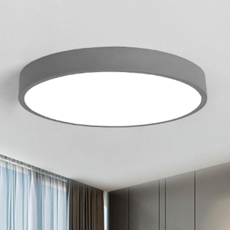 Round Flush Ceiling Light Fixture Modern Acrylic Single Light Flush Light