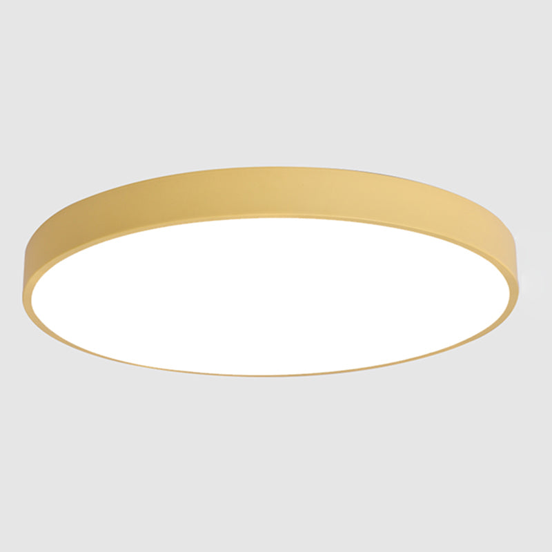 Round Flush Ceiling Light Fixture Modern Acrylic Single Light Flush Light