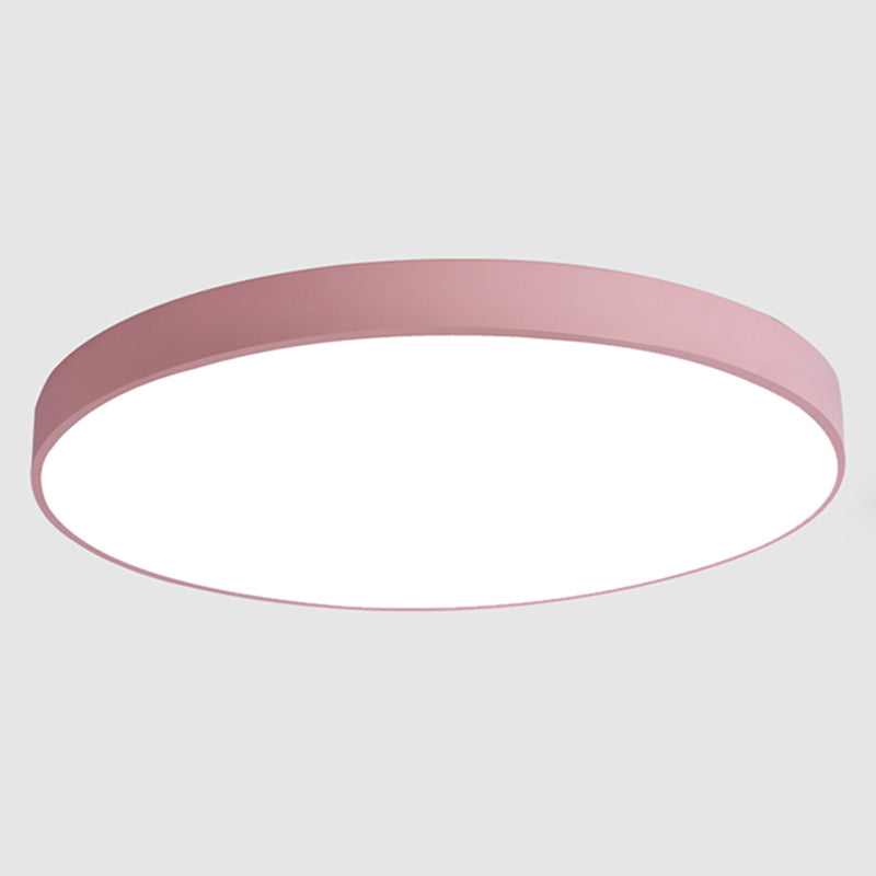Round Flush Ceiling Light Fixture Modern Acrylic Single Light Flush Light