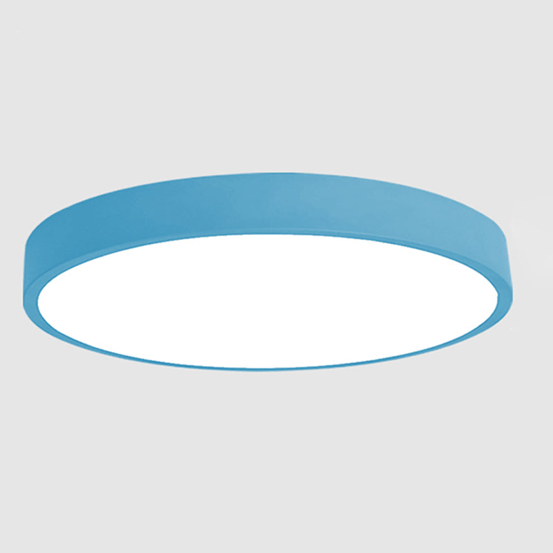 Round Flush Ceiling Light Fixture Modern Acrylic Single Light Flush Light