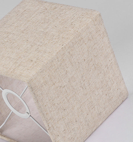 Modern Minimalist Fabric Ceiling Flush Mount Light Square Shape Semi Flush Mount Lighting for Bedroom