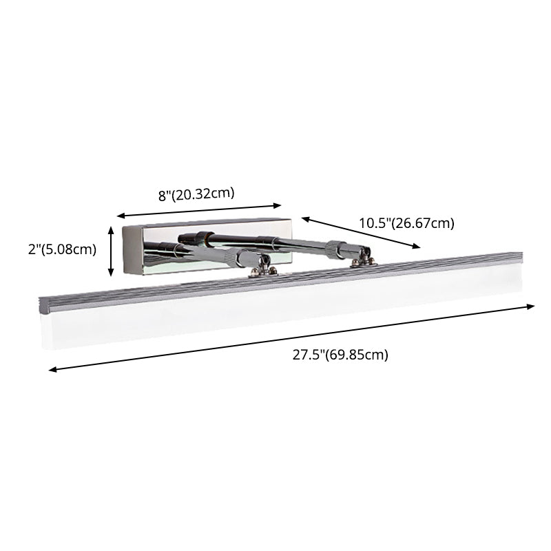 Contemporary Simplicity Rectangle Wall Mounted Lights Acrylic Wall Mounted Lamp for Bathroom
