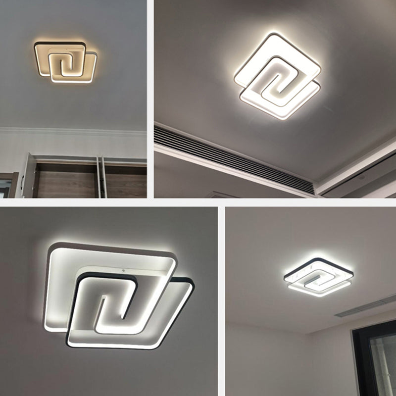 Moderne Semi Flush Mount Light Armatuur Acryl Flush Light Fixtures