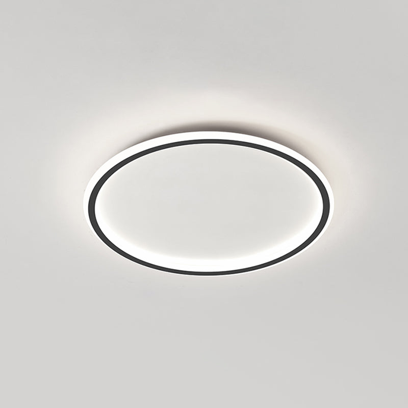 Circular Flush Mount Light Fixtures Modern Aluminum Flushmount