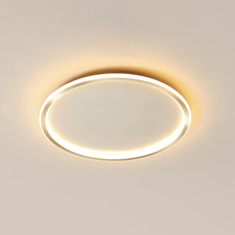 Circular Flush Mount Light Fixtures Modern Aluminum Flushmount