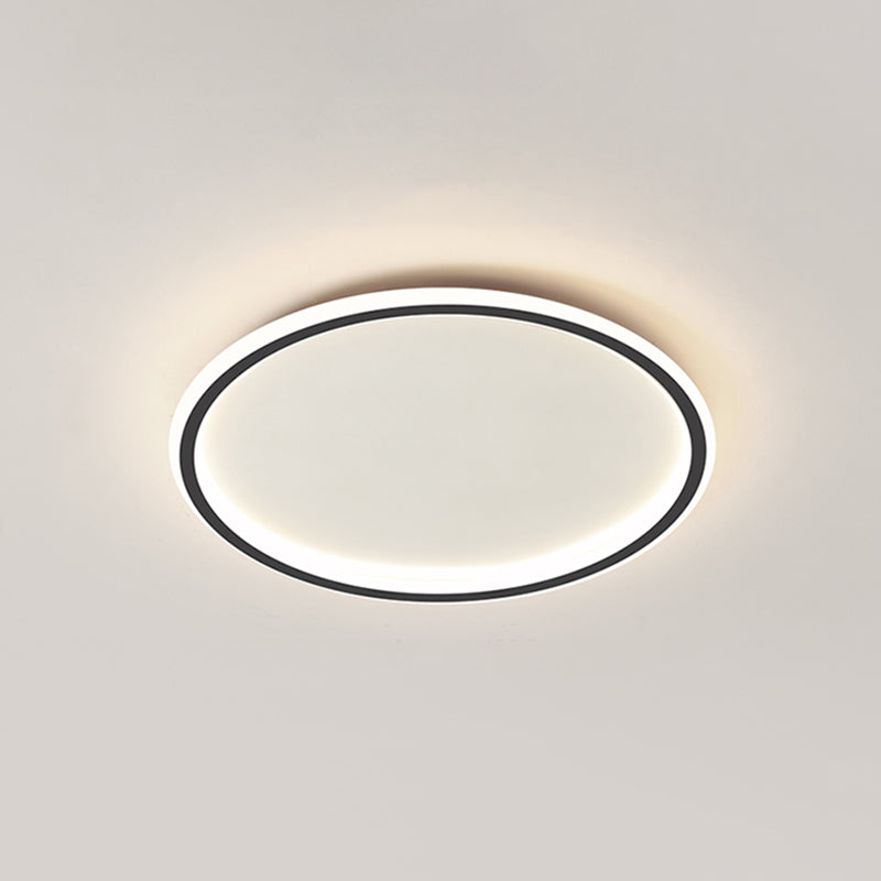 Circular Flush Mount Light Fixtures Modern Aluminum Flushmount