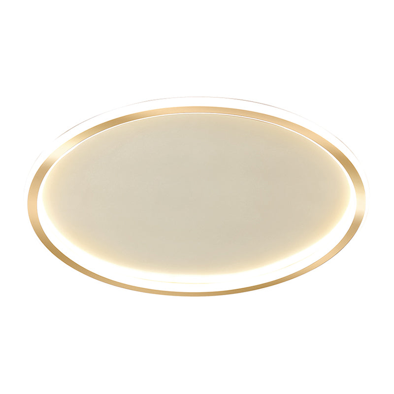 Circular Flush Mount Light Fixtures Modern Aluminum Flushmount