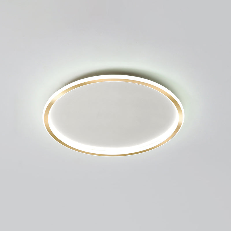 Circular Flush Mount Light Fixtures Modern Aluminum Flushmount