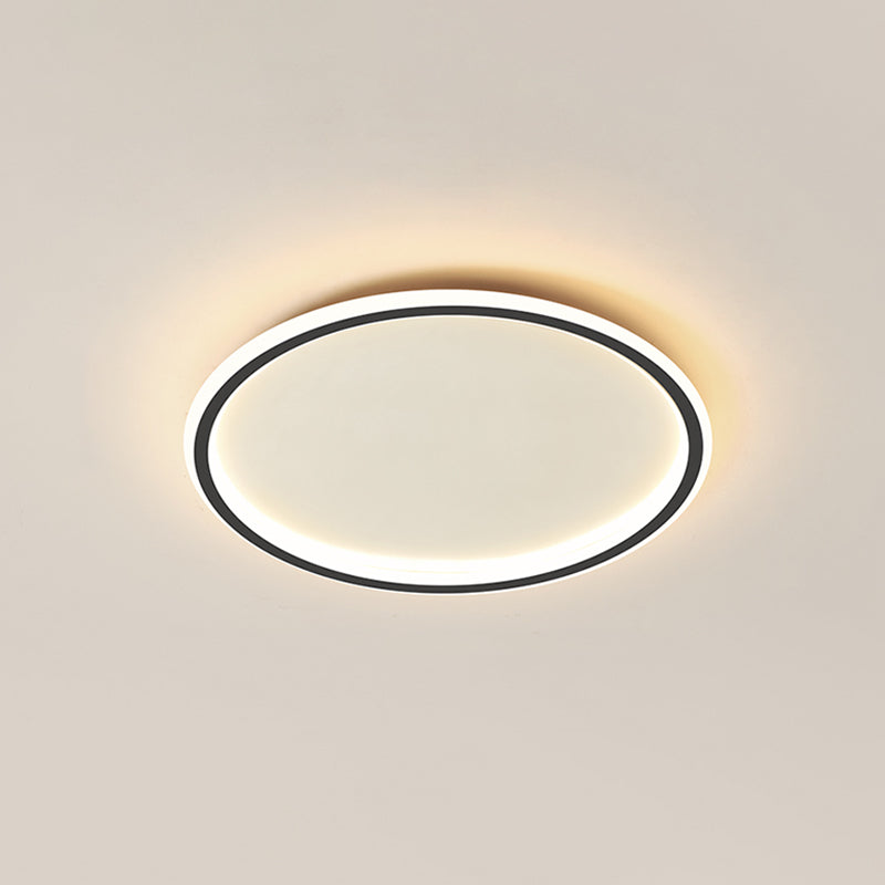 Circular Flush Mount Light Fixtures Modern Aluminum Flushmount