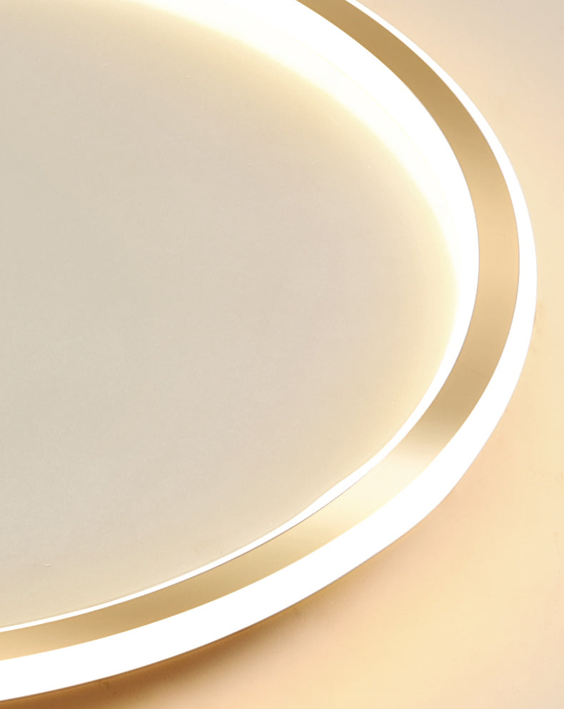 Circular Flush Mount Light Fixtures Modern Aluminum Flushmount
