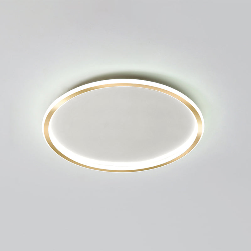 Circular Flush Mount Light Fixtures Modern Aluminum Flushmount