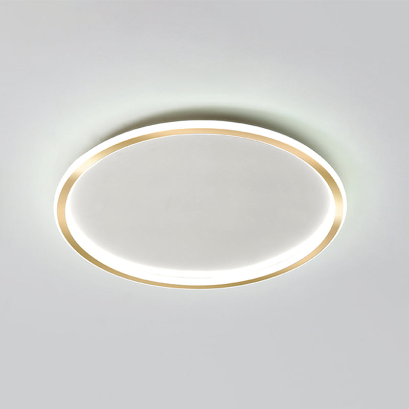 Circular Flush Mount Light Fixtures Modern Aluminum Flushmount