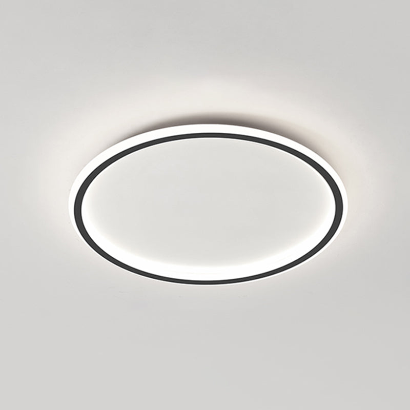 Circular Flush Mount Light Fixtures Modern Aluminum Flushmount