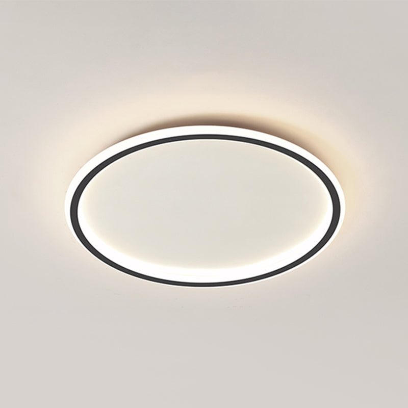 Circular Flush Mount Light Fixtures Modern Aluminum Flushmount