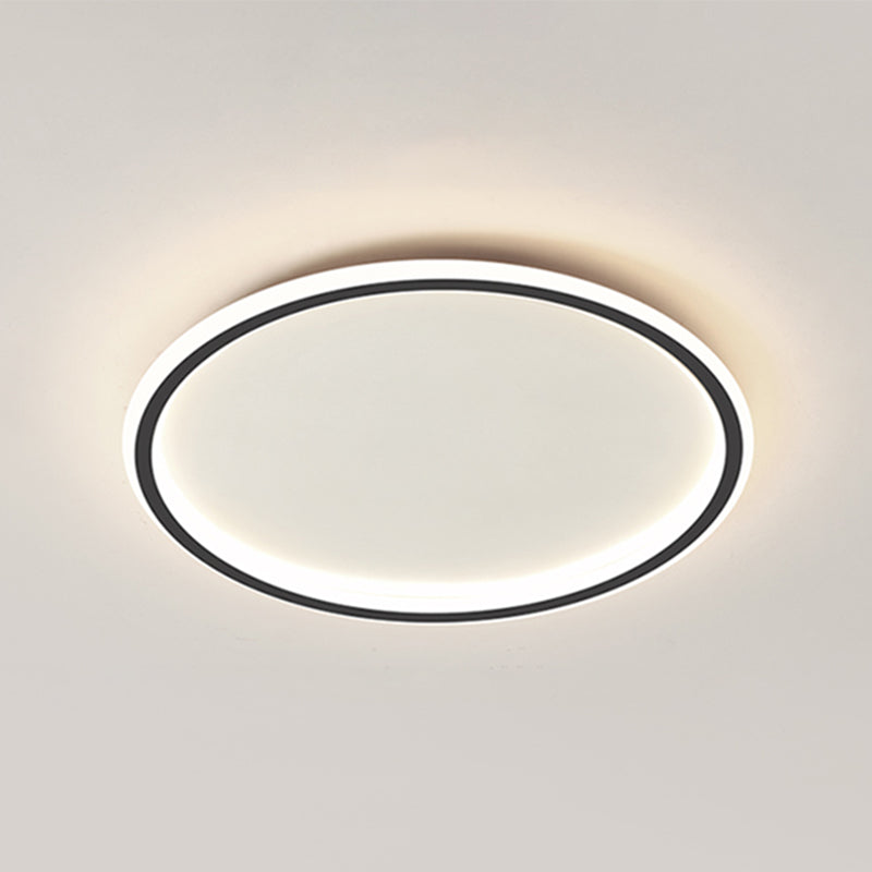 Circular Flush Mount Light Fixtures Modern Aluminum Flushmount