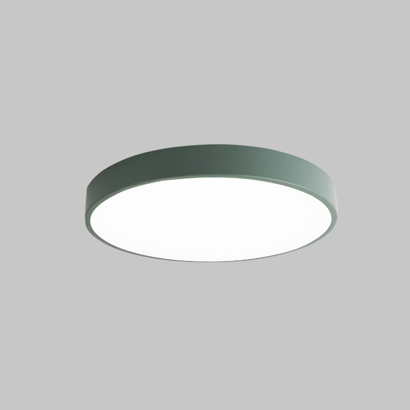 1-Light Round Flush Ceiling Light Fixture Modern Acrylic  Flush Light