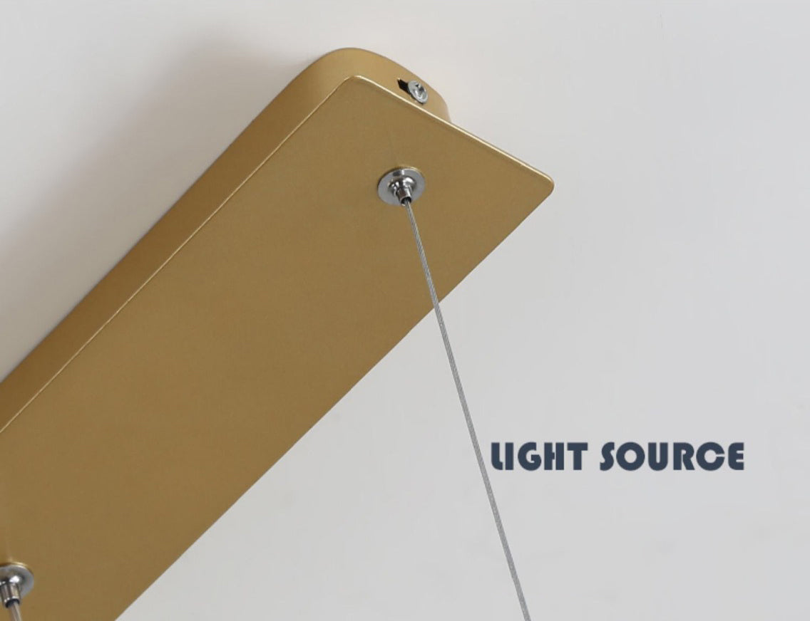 Loop-förmige Acryl 3-Licht-Anhänger Minimalismus LED Hängende Beleuchtung für Esszimmer