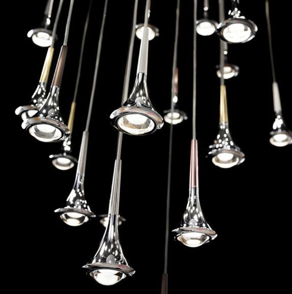 Raindrop LED Pendant Light Minimalist Aesthetic Acrylic Dining Room Suspension Lamp