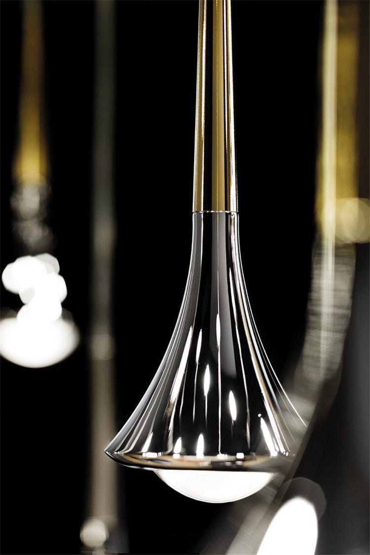 Raindrop LED Pendant Light Minimalist Aesthetic Acrylic Dining Room Suspension Lamp