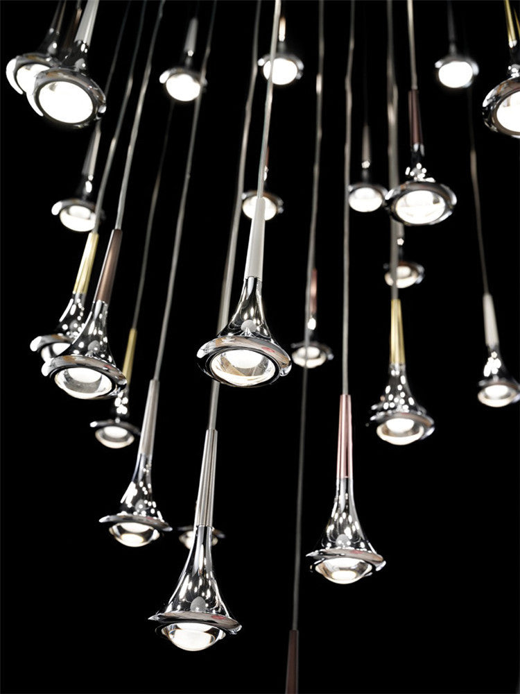 Raindrop LED Pendant Light Minimalist Aesthetic Acrylic Dining Room Suspension Lamp