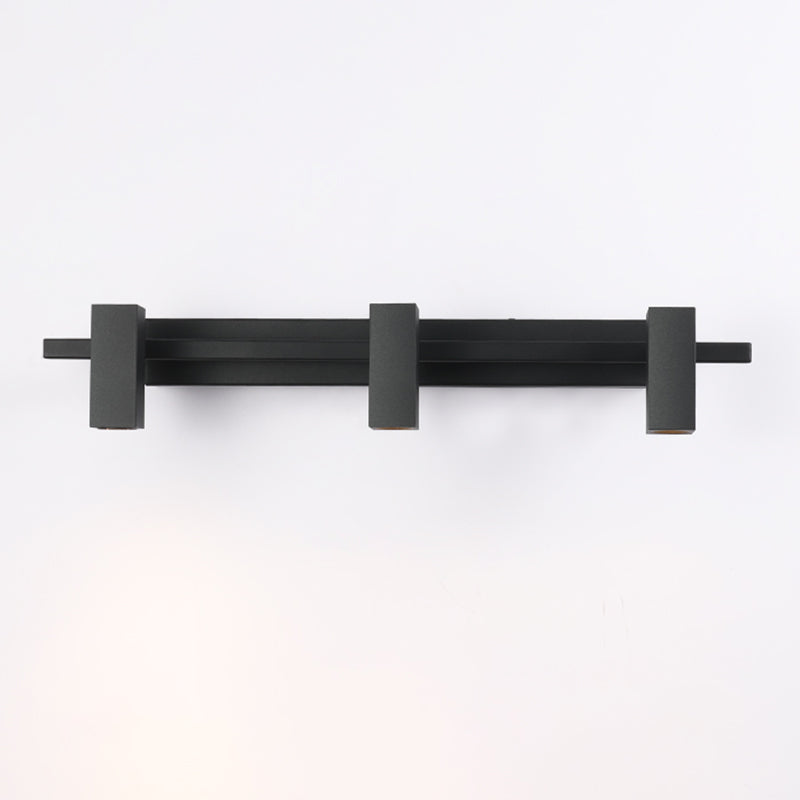 Frosted Black Angle Adjustable Vanity Light Nordic Style Minimalism Aluminum Make-up Mirror Lamp for Bathroom Vanity