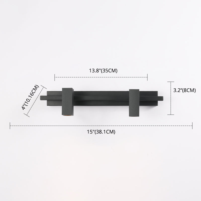 Frosted Black Angle Adjustable Vanity Light Nordic Style Minimalism Aluminum Make-up Mirror Lamp for Bathroom Vanity