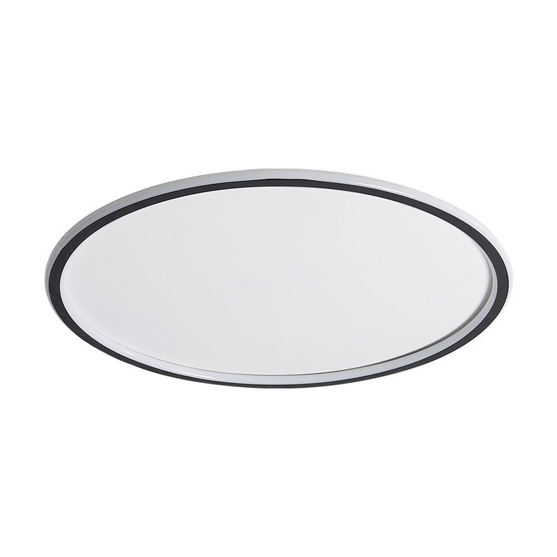 Circular Shape Prismatic Metal Ceiling Lighting Modern Minimalist Style LED Living Room Flush Lamp