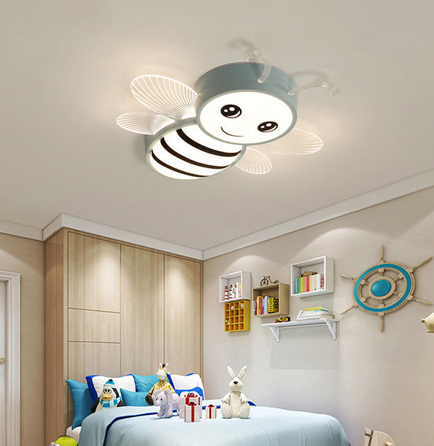 Bee-shaped  Flush Mount Light Fixtures Kids Acrylic Flushmount