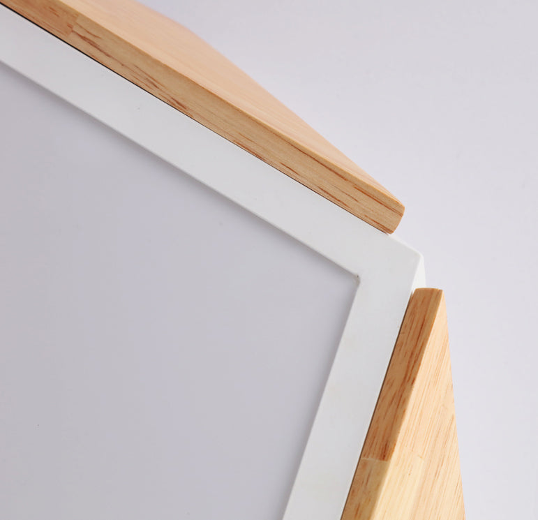 Geometrical Flush Mount Light Fixtures Modern Wood Flush Light
