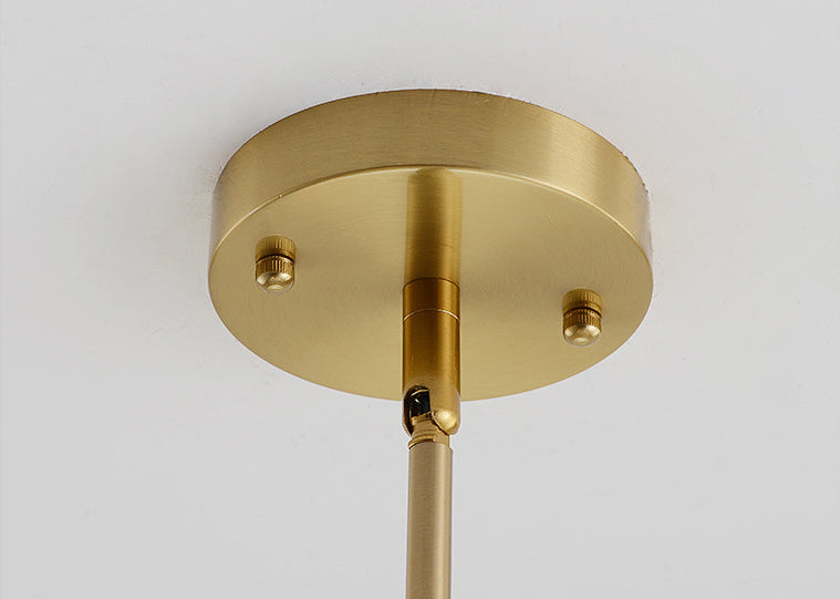 Accesorio colgado de techo accesorio de iluminación de lámpara de metal para remolino en latón en latón