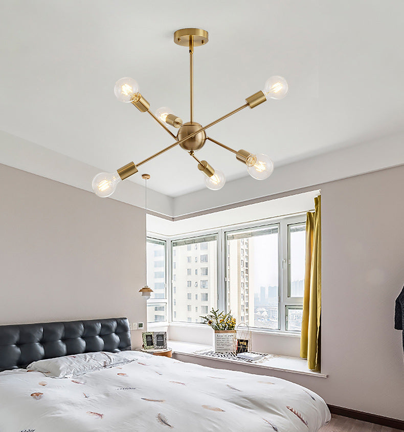 Accesorio colgado de techo accesorio de iluminación de lámpara de metal para remolino en latón en latón