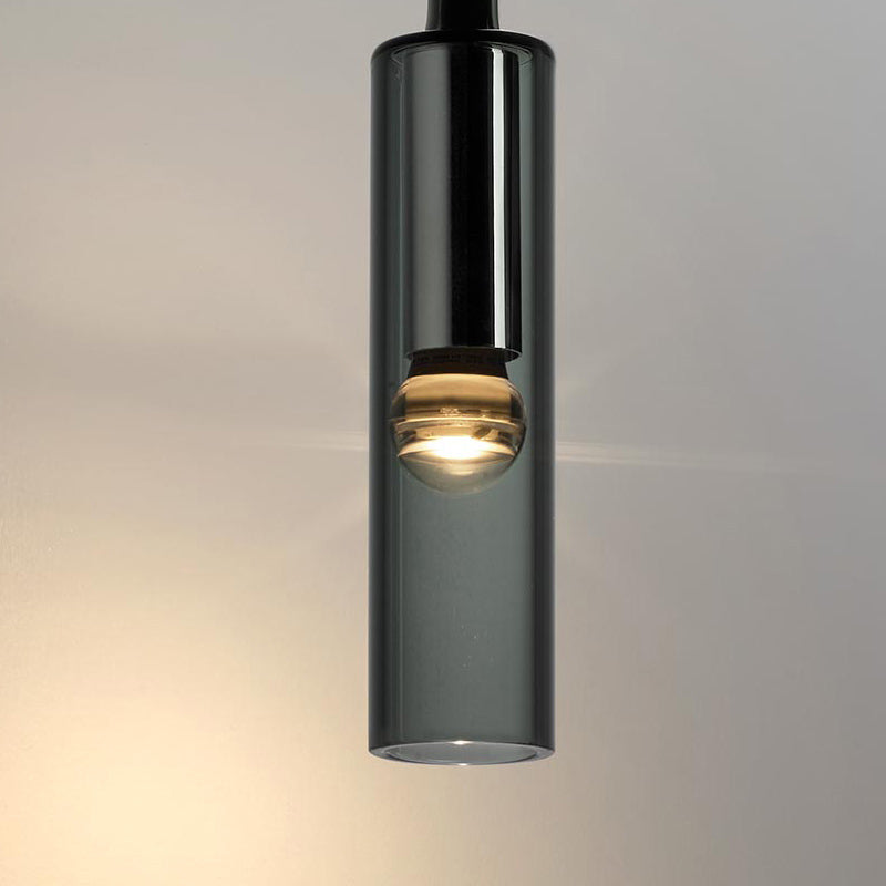 Tubular Wall SCONCE Licht Moderne stijl Zwart glas