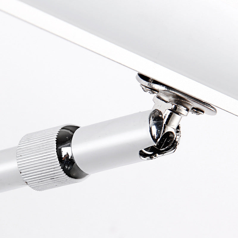 Vanité en acier simple moderne Lumière linéaire linéaire LED Vanité acrylique Lumière avec une tête de lampe pivotante pour salle de bain