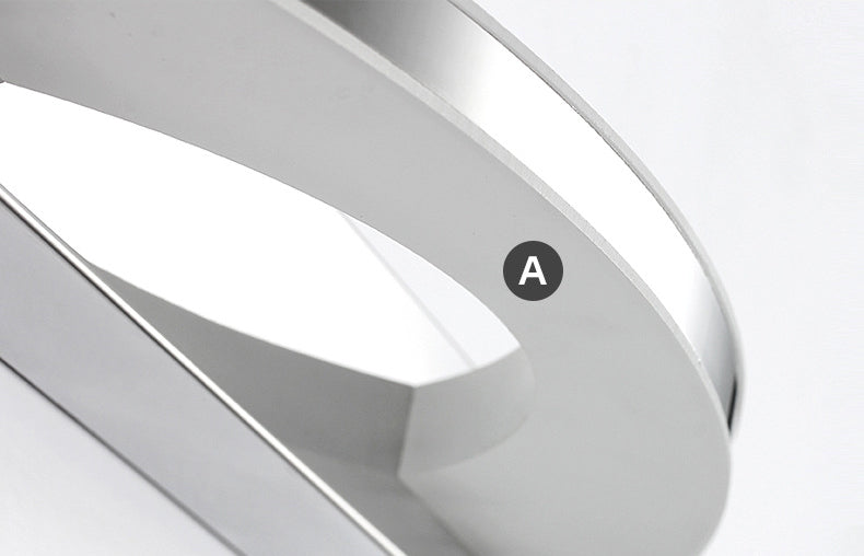 Mobile moderno mobile a specchio da bagno luci da bagno in acciaio tonalità lineare a led vanità ambientale illuminazione