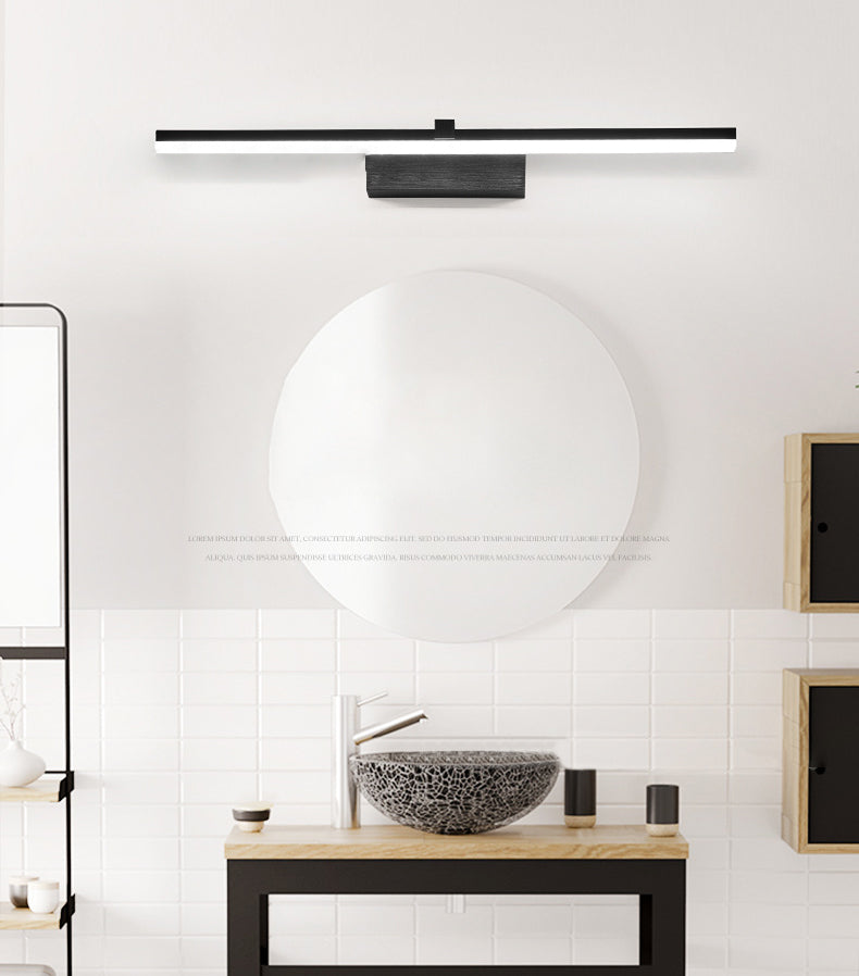 Modern Style Mirror Cabinet Bathroom Wall Lights Metal Linear Shade LED Ambient Vanity Lighting
