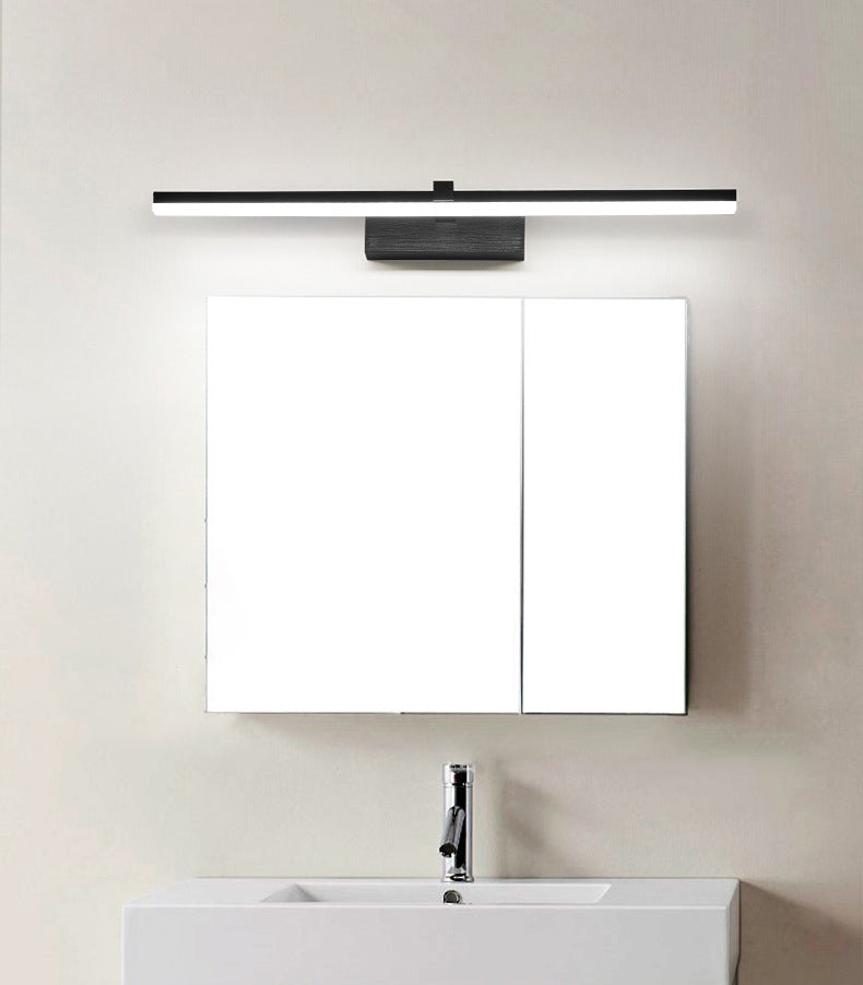 Modern Style Mirror Cabinet Bathroom Wall Lights Metal Linear Shade LED Ambient Vanity Lighting