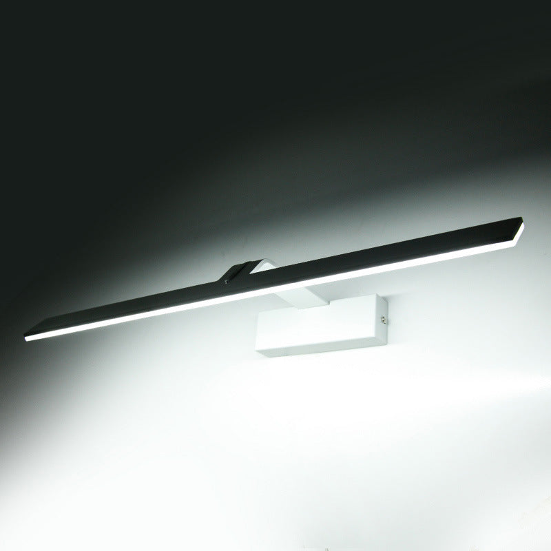 Minimalisme moderne Vanité de salle de bain en métal étanche en métal Lumières à LED acrylique linéaire