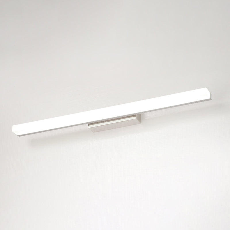 Adjustable Light Modern Minimalism Bathroom Vanity Light Linear LED Acrylic Vanity Lights in Chrome
