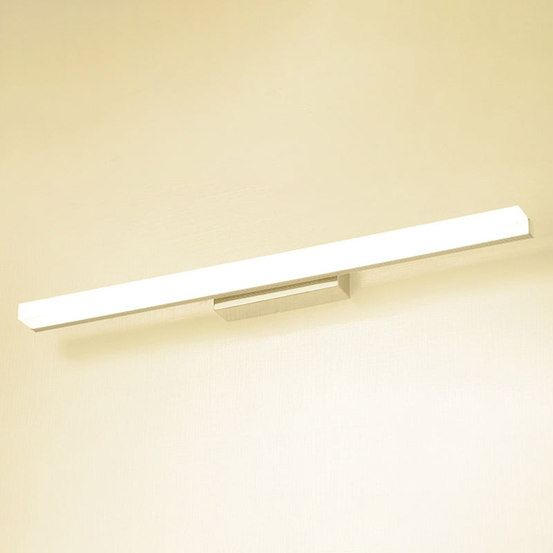 Adjustable Light Modern Minimalism Bathroom Vanity Light Linear LED Acrylic Vanity Lights in Chrome
