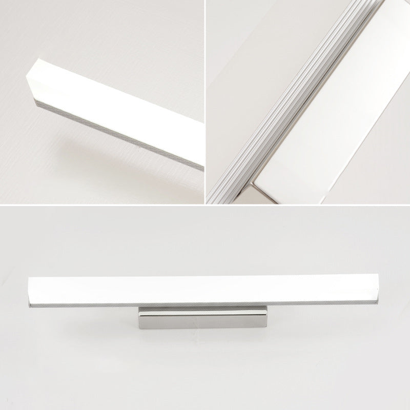 Adjustable Light Modern Minimalism Bathroom Vanity Light Linear LED Acrylic Vanity Lights in Chrome