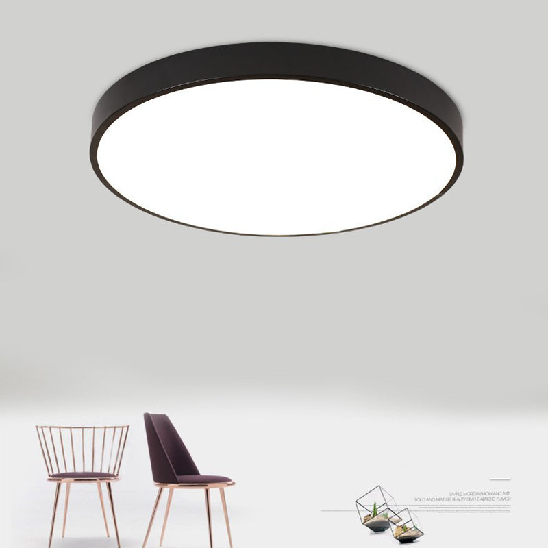 Moderne einfache dünne runde LED Deckenleuchte Acryl Schmiedeeisen Deckenleuchte Licht für Schlafzimmer