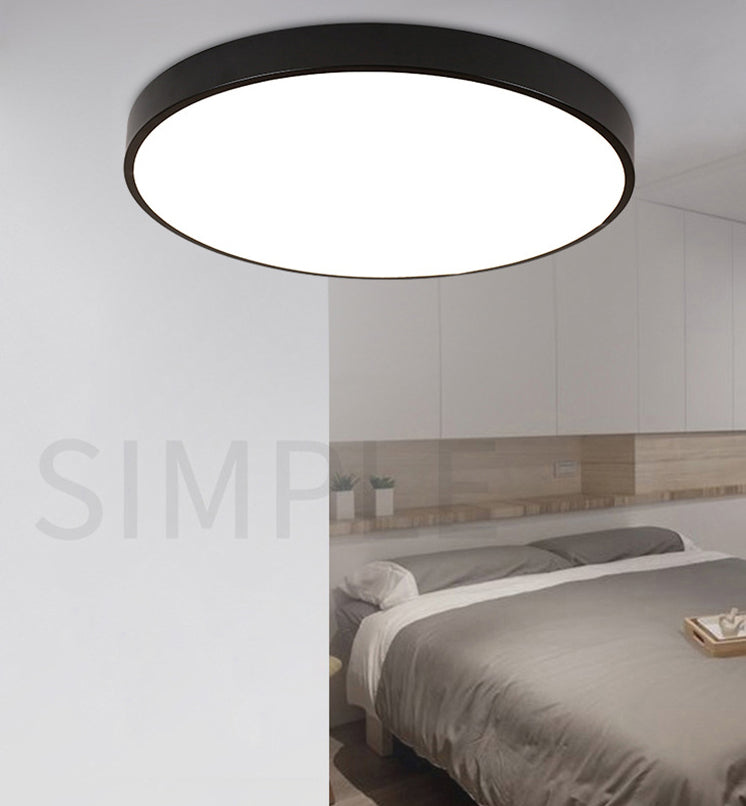 Moderne einfache dünne runde LED Deckenleuchte Acryl Schmiedeeisen Deckenleuchte Licht für Schlafzimmer