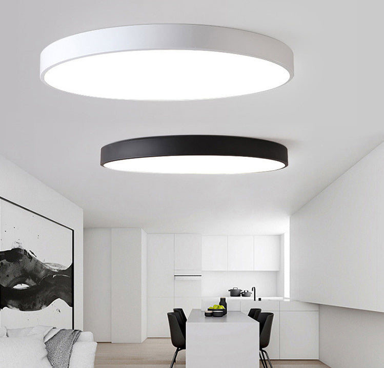 Moderne einfache dünne runde LED Deckenleuchte Acryl Schmiedeeisen Deckenleuchte Licht für Schlafzimmer
