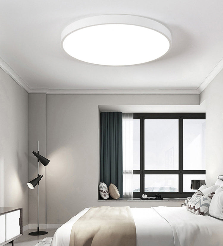 Moderne einfache dünne runde LED Deckenleuchte Acryl Schmiedeeisen Deckenleuchte Licht für Schlafzimmer